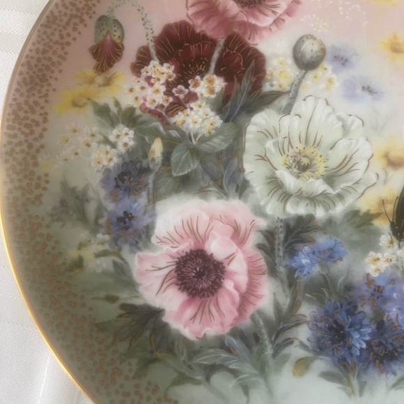 Poppy Pastorale” by Lena Liu 1991 Symphony of Shimmering Beauty - Picture 2 of 5